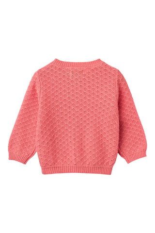 Cárdigan de algodón orgánico - Coral
