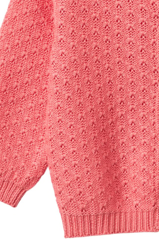 Cárdigan de algodón orgánico - Coral