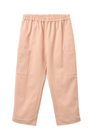 Pantalón cargo de algodón orgánico - Rosa