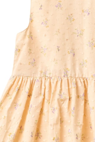 Vestido trapecio de algodón orgánico sin mangas - Naranja claro