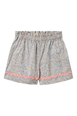 Short loose de algodón orgánico - Azul