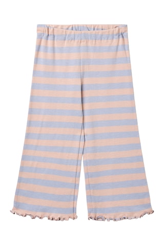 Pantalón wide leg de algodón orgánico - Rosa