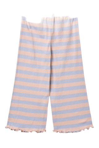 Pantalón wide leg de algodón orgánico - Rosa