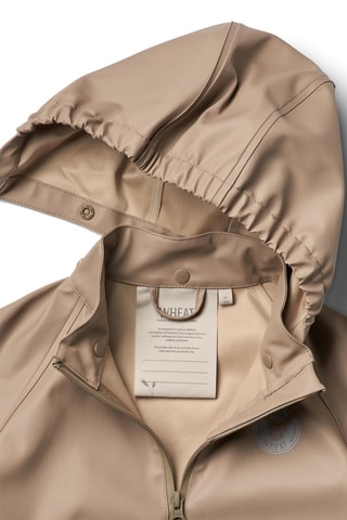 Impermeable con capucha - Beige