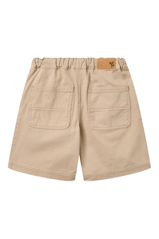 Short loose de algodón orgánico - Beige