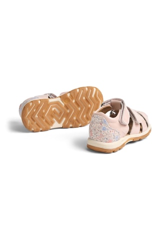 Sandalias de piel de charol - Rosa claro