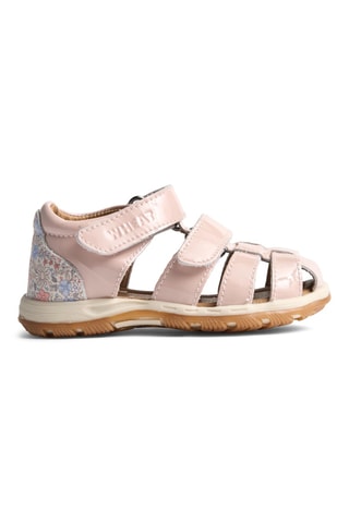 Sandalias de piel de charol - Rosa claro
