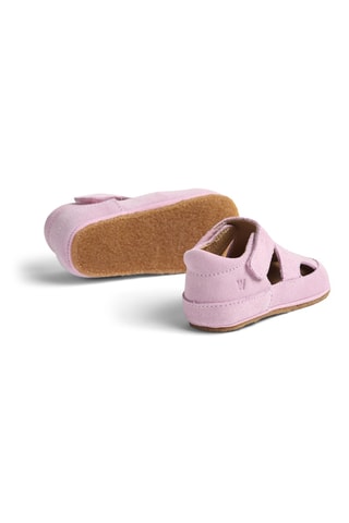 Sandalias de piel vuelta - Violeta
