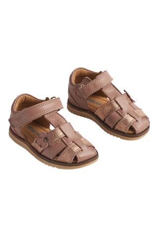 Sandalias de piel - Rosa oscuro