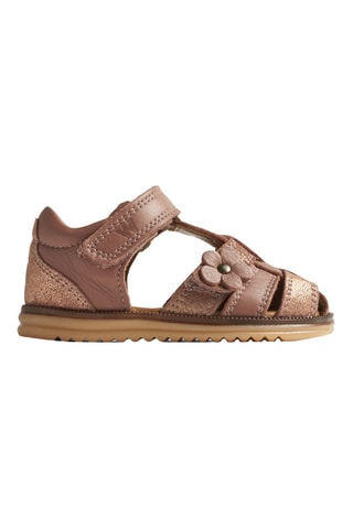 Sandalias de piel - Rosa oscuro