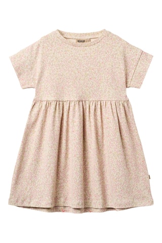 Vestido trapecio de algodón orgánico - Beige