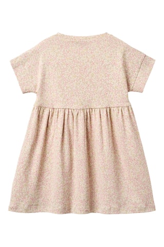 Vestido trapecio de algodón orgánico - Beige