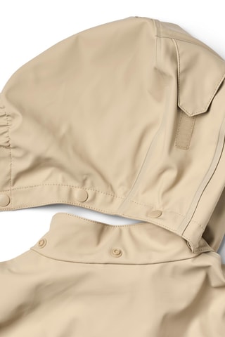 Impermeable con capucha - Beige