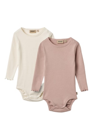 2 bodis regular fit de algodón orgánico - Rosa