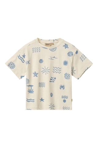 Camiseta loose de algodón orgánico - Beige