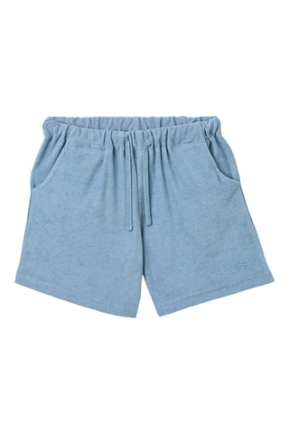 Short loose de algodón orgánico - Azul