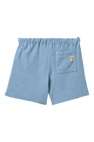 Short loose de algodón orgánico - Azul