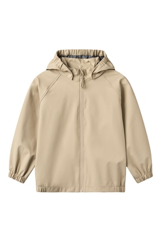 Impermeable con capucha - Beige