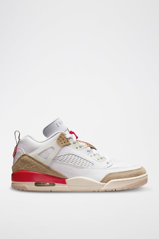 Jordan Spizike en cuir - Blanc et rouge