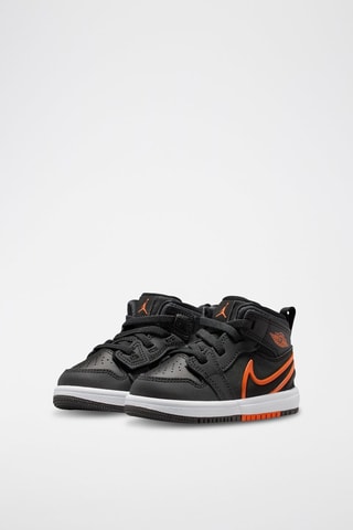 Jordan 1 Mid RM EasyOn en nubuck - Noir et rouge