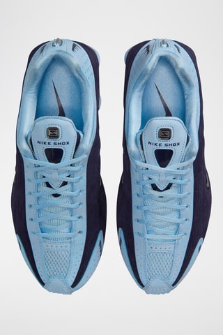 Shox R4 en cuir - Bleu