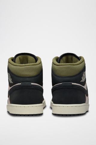 Air Jordan 1 Mid SE en cuir - Noir et blanc