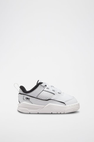 Jordan Flight Court en cuir - Blanc et noir - Jordan