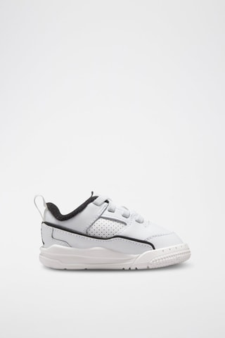 Jordan Flight Court en cuir - Blanc et noir - Jordan