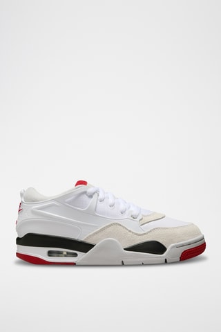 Air Jordan 4 Rm (Gs) en cuir - Blanc et noir