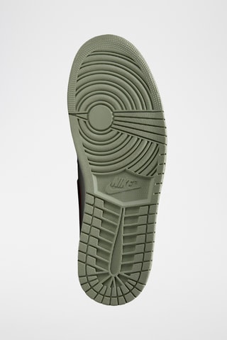 Air Jordan 1 Low en cuir - Kaki et blanc