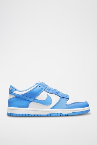 Nike Dunk en cuir - Blanc et bleu