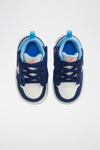 Jordan 1 Low Alt en cuir - Bleu foncé et blanc