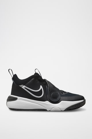 Nike Team Hustle D 11 en cuir - Noir