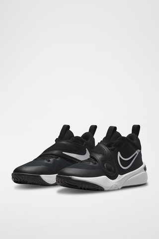Nike Team Hustle D 11 en cuir - Noir