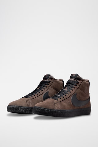 Nike SB Zoom Blazer Mid en nubuck - Marron