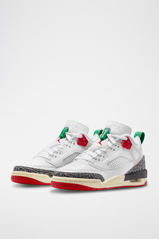 Jordan Spizike Low en cuir - Blanc