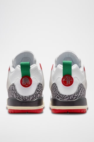 Jordan Spizike Low en cuir - Blanc
