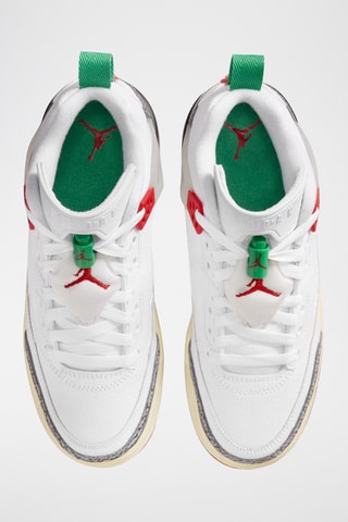Jordan Spizike Low en cuir - Blanc