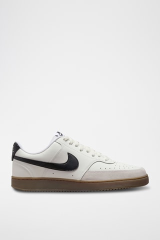 Nike Court Vision Low en cuir - Blanc