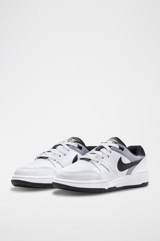Nike Full Force Low en cuir - Blanc