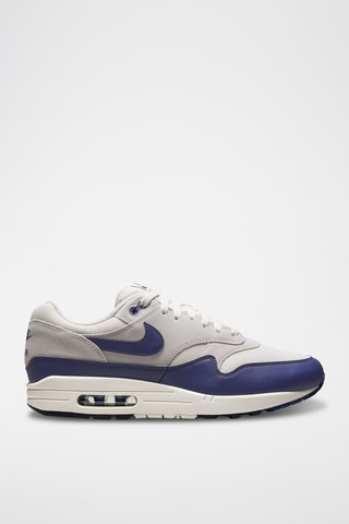Nike Air Max 1 Essential en nubuck - Gris clair et bleu marine