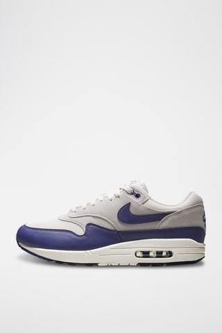 Nike Air Max 1 Essential en nubuck - Gris clair et bleu marine