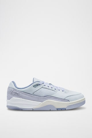 Jordan Flight Court en cuir - Gris clair et mauve