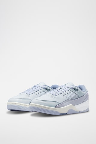 Jordan Flight Court en cuir - Gris clair et mauve