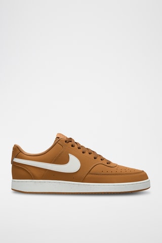 Nike Court Vision Low en cuir - Camel