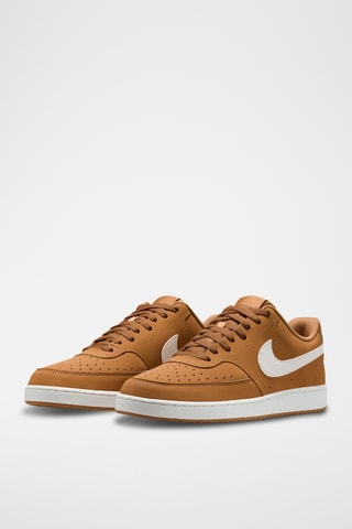 Nike Court Vision Low en cuir - Camel