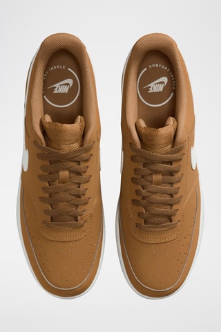 Nike Court Vision Low en cuir - Camel