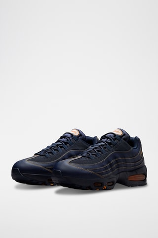 Nike Air Max 95 Big Bubble en cuir - Bleu marine