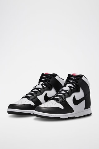 Dunk High Retro en cuir - Noir et blanc - Nike