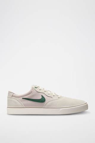 Nike SB Chron 2 en nubuck - Ecru et vert